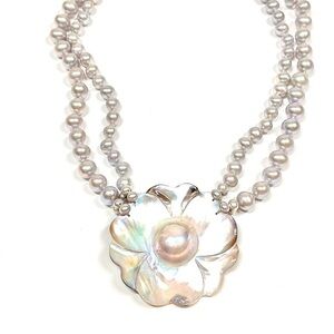 Pearl Sterling Silver Necklace